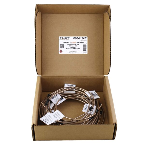 EZ Fit NiCopp Complete Brake Line Kit, Silverado 1500 Sierra 1500 2003 2004 Std/RWD/Long, CNC 112KIT