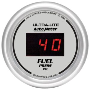 Auto Meter 6563 Ultra Lite Digital 2 1/16 0 100 PSI Digital Fuel Pressure Gauge