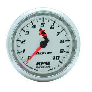 Auto Meter 7297 C2 3 3/8 10000 RPM In Dash Tachometer