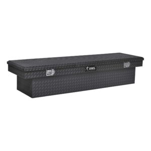 UWS EC10572 72 Inch Gloss Black Heavy Wall Aluminum Truck Tool Box, RigidCore Lid