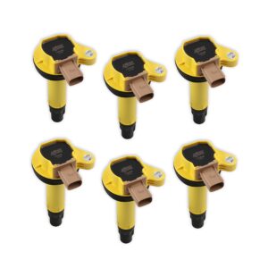 ACCEL 140646 6 SuperCoil Ignition Coil   Yellow   6 Pack (3 Pin)