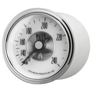 Auto Meter 2031 Prestige Pearl 2 1/16 Mechanical Water Temperature Gauge (120 240 Degree F, 52.4mm)