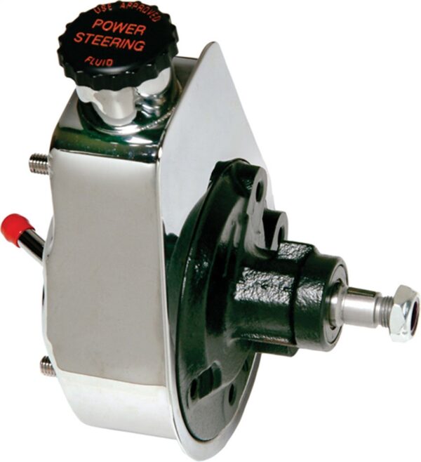 Borgeson 800313 Chrome Rebuilt Saginaw Power Steering Pump