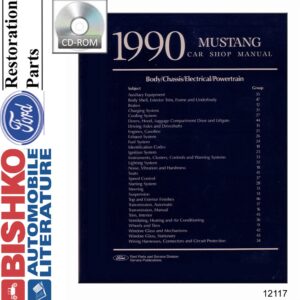 bishko automotive literature Shop Service Repair Manual CD Engine Drivetrain Electrical OEM for The 1990 Ford Mustang