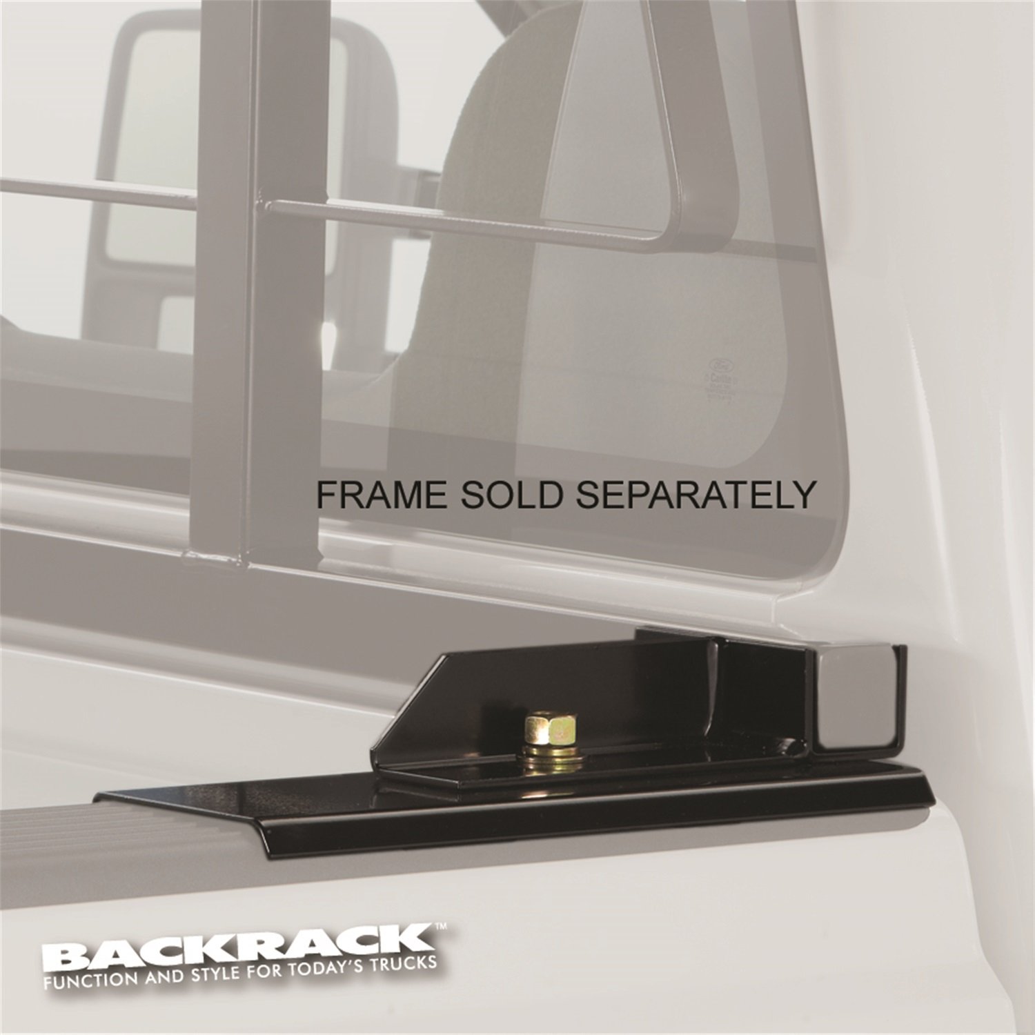 BACKRACK | Hardware Kit for use w/Standard Bed, Black, No Drill | 30111 | Fits 1993 2014 Ford Ranger; 1993 Mazda B2200/B2600; 1994 2009 Mazda B2300; 1998 2001 Mazda B2500; 1994 2009 Mazda B4000