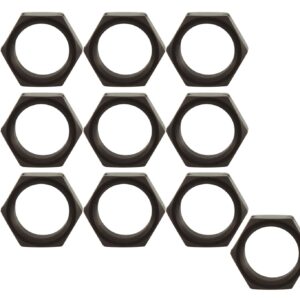 Allstar ALL18287 10 Black Thread Aluminum Jam Nut, (Pack of 10),5/8 18 LH Thread