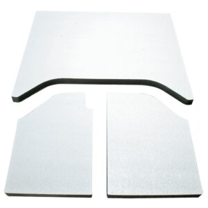 Design Engineering Jeep Wrangler Sound Deadening Headliner2007 2010 2 Door   3 Piece White