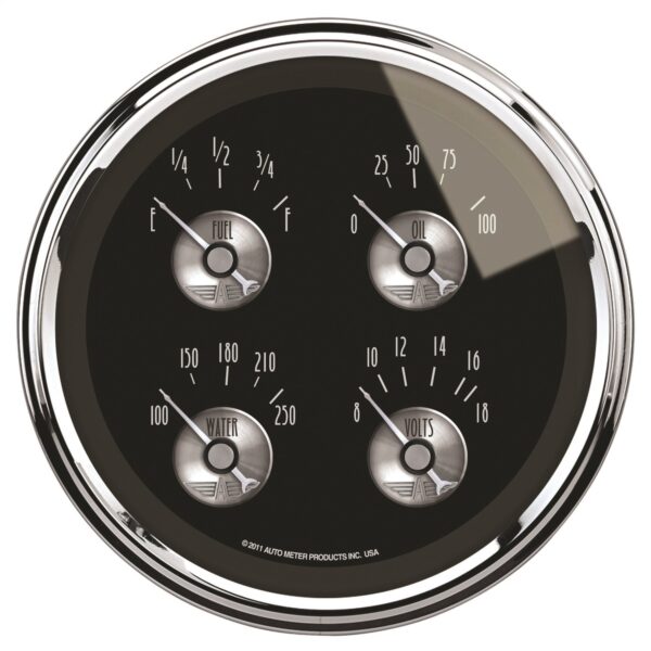 Auto Meter 2011 Prestige Series Black Diamond Quad Gauge