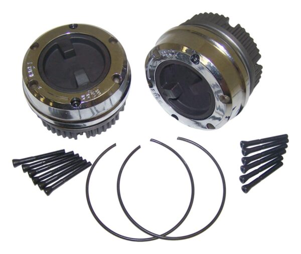 Crown Automotive Locking Hub Set Driveline and Axles, black, silver