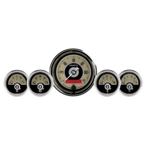 Auto Meter 1100 Cruiser AD Fuel/Oil/Speedo/Volt/Water 5 Gauge Kit
