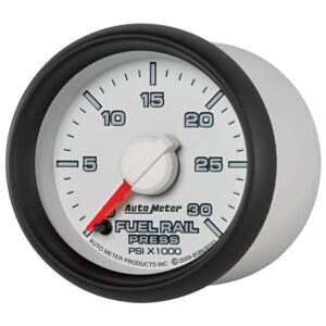 Auto Meter 8586 2 1/16 0 30000 PSI Fuel Rail Pressure Gauge for 2003 2007.5 Dodge Cummins 5.9L GM Duramax LB7 and LLY
