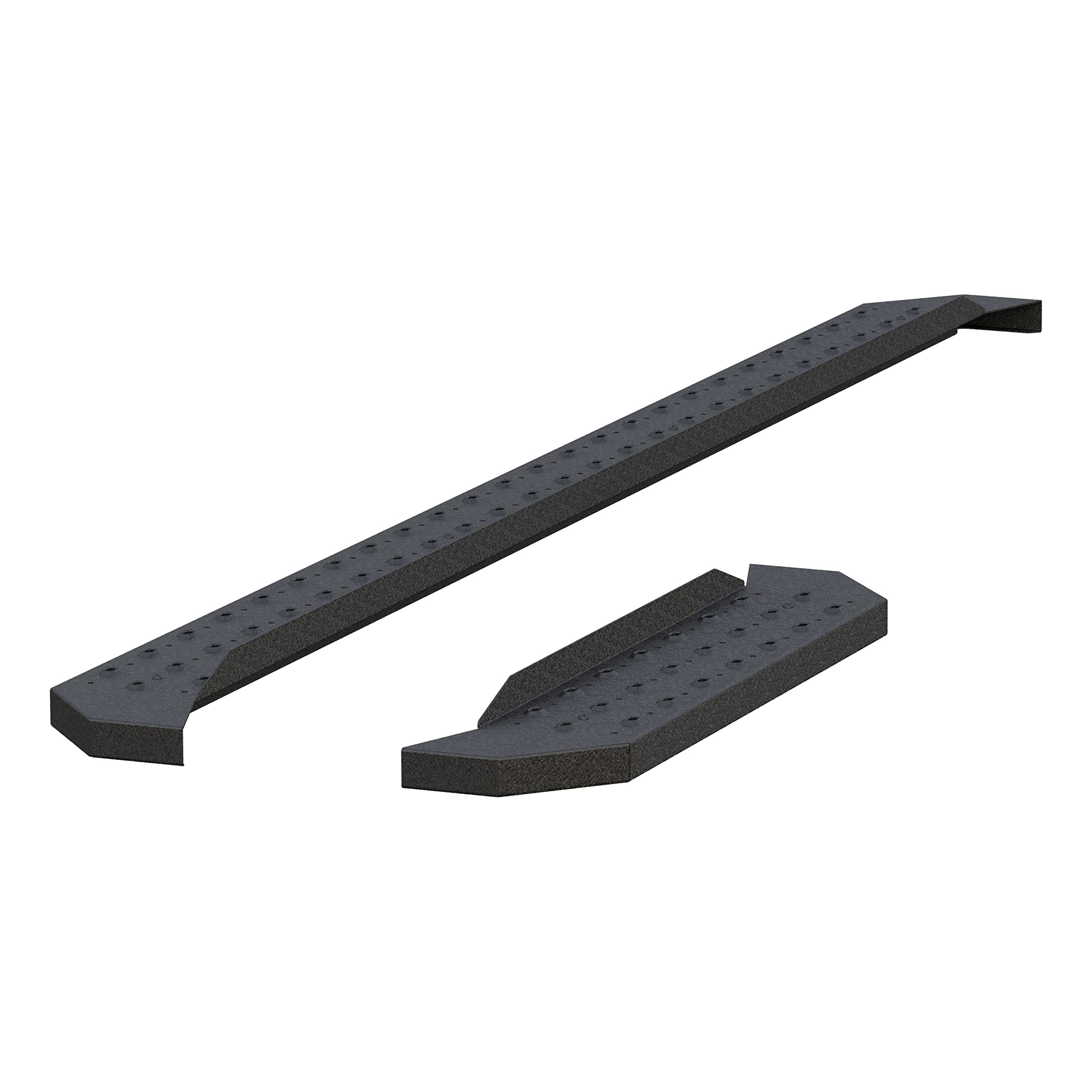 ARIES C3696 RidgeStep Commercial Running Boards 6.5 in. VersaTrac Brackets Sold Separately Textured Black Powder Coat Carbon Steel RidgeStep Commercial Running Boards
