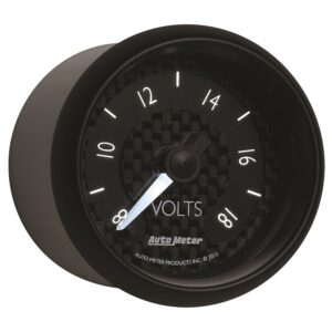 Auto Meter 8091 GT Series Electric Voltmeter Gauge