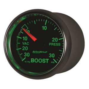 Auto Meter 3803 GS 2 1/16 30 in. Hg/30 PSI Mechanical Vacuum/Boost Gauge