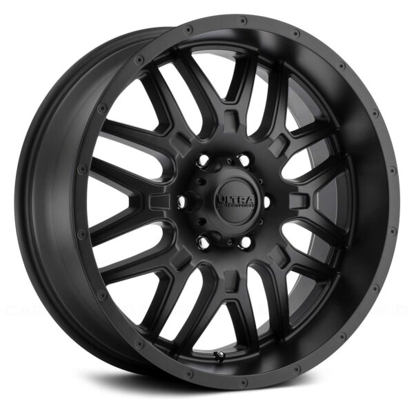 ULTRA 203SB HUNTER Black Wheel Satin Clear Coat (0 x 9. inches /6 x 139 mm,  12 mm Offset)