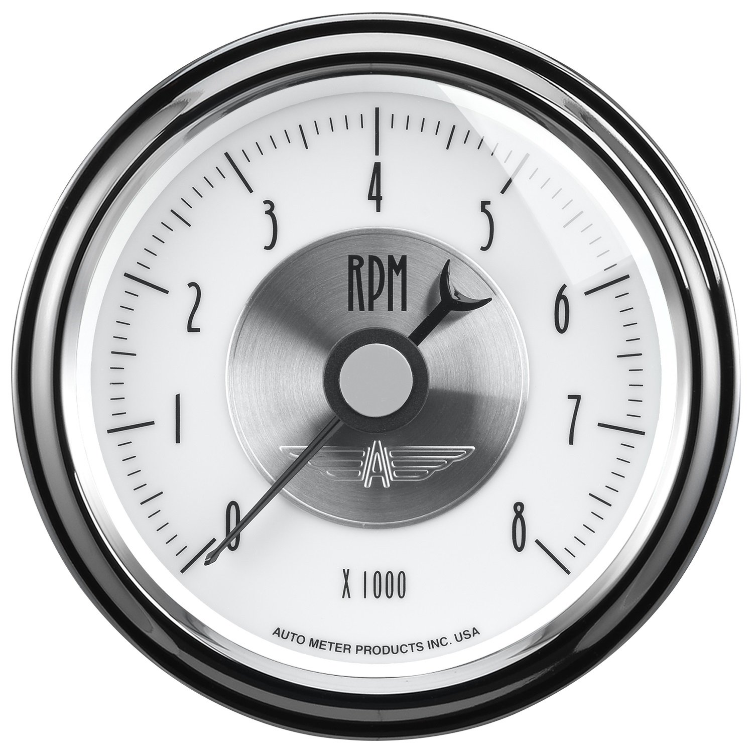 Auto Meter 2098 Prestige Pearl 3 3/8 Electric in Dash Tachometer (0 8,000 RPM, 85.7mm)
