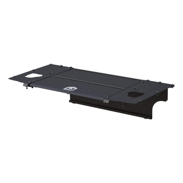 ARIES 2070465 Black Aluminum Cargo Cover Storage Box Lid, Select Jeep Wrangler JK Unlimited