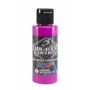 Createx Wicked Colors Airbrush Color   16 oz, Fluorescent Raspberry