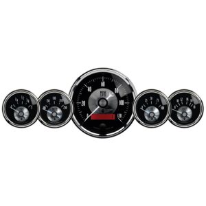 Auto Meter 2001 Prestige Black Diamond LCD Odometer Gauge   5 Piece