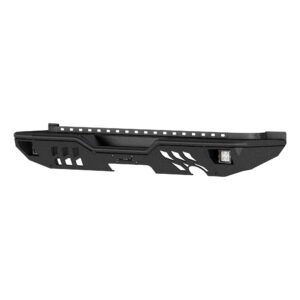 ARIES 2082061 TrailChaser Black Aluminum Rear Bumper with LED Lights, Select Jeep Wrangler JK