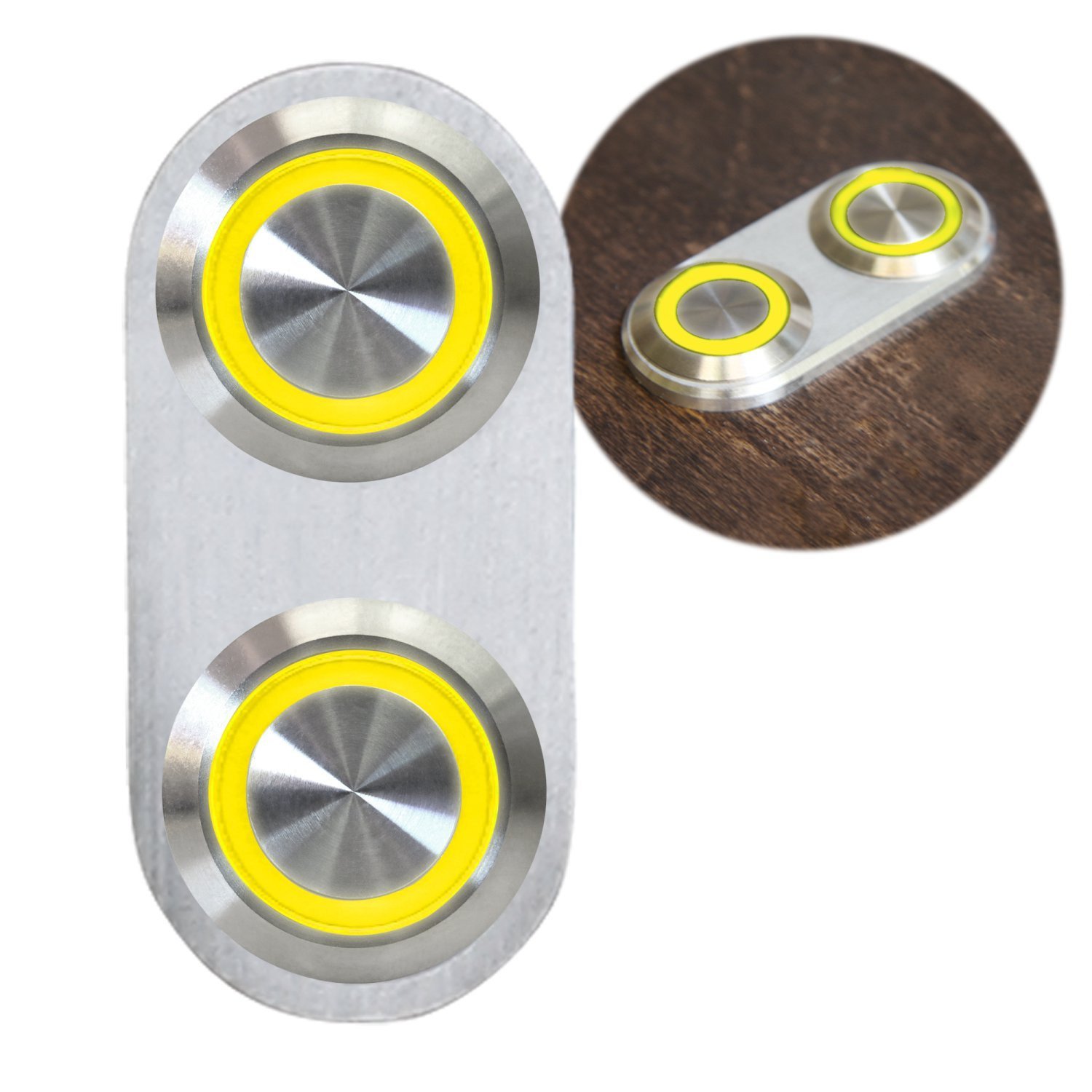 AutoLoc AUTBBA26 Daytona Billet Switch with Yellow LED Illumination