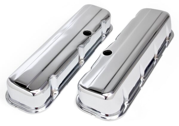 Trans Dapt 4965 Chrome Valve Covers Bb Chev Hi, 1 Pack