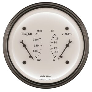 Auto Meter 1630 Old TYME White Water/Volt Dual Gauge