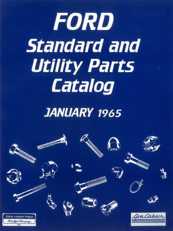 bishko automotive literature Standard & Utility Part Numbers List Guide Interchange Reference for The 1965 Ford Truck
