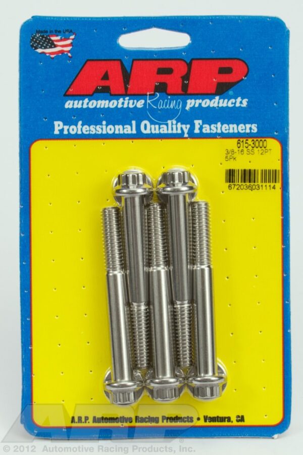 ARP (615 3000) Hex Bolt, Stainless Steel
