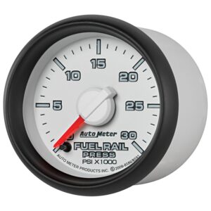 Auto Meter 8593 2 1/16 0 30000 PSI Fuel Rail Pressure Gauge 2007.5 and Newer Dodge Cummins 6.7L GM Duramax Lbezel and LMM