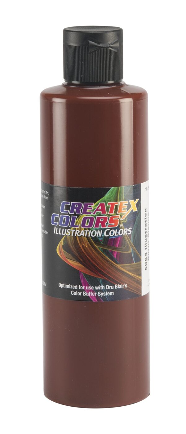 Createx Colors 5064 08 Paint for Airbrush, 8 oz, Illustration Burnt Sienna