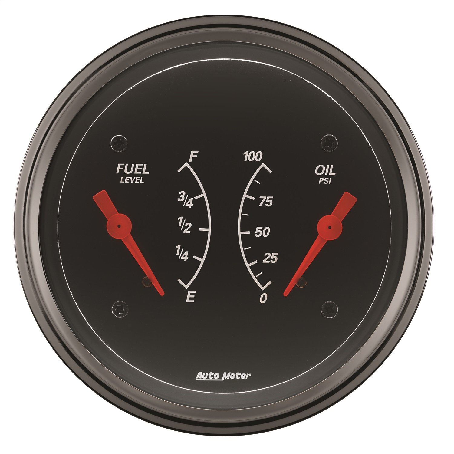 Auto Meter 1434 Designer Black Oil/Fuel Dual Gauge