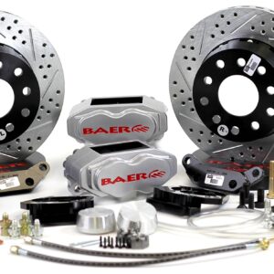 BAER BRAKES 4301464S BKCZ Brake System (11 Front SS4+ Silver 58 70 GM Full Size Car Requires CPP 2 Drop Spindle), 1 Pack