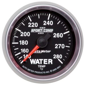 Auto Meter 3631 Sport Comp II Mechanical Water Temperature Gauge