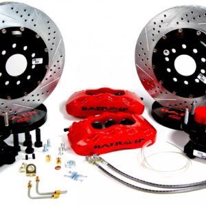 BAER BRAKES 4301389R BKCZ Brake System (14 Front Pro+ Red 60 87 GM C 10 Truck CPP Drop Spindles 6 Lug), 1 Pack