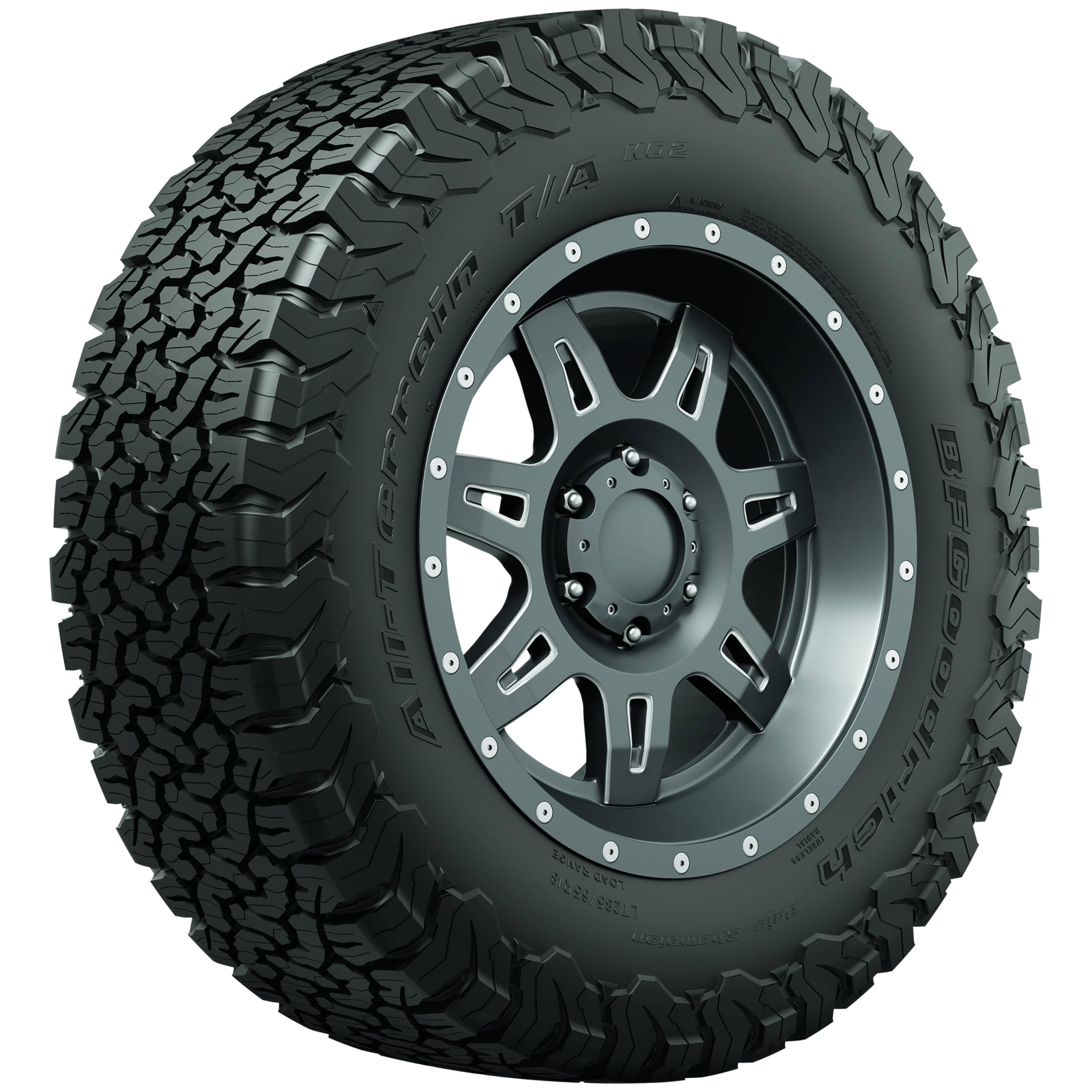 BFGoodrich All Terrain T/A KO2 Radial Car Tire for Light Trucks, SUVs, and Crossovers, LT275/65R18/E 123/120R