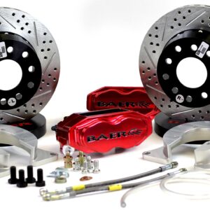 BAER BRAKES 4262321FR BKCZ Brake System (11 Rear SS4+ Deep Stage Fire Red Ford 9 Torino Bearing), 1 Pack