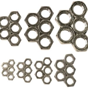 Allstar ALL18291 Left Hand Steel Jam Nut Assortment, Zinc