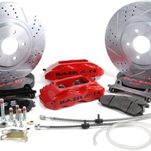 BAER BRAKES 4301411R BKCZ Brake System (13 Front Track4 Red 85 87 GM Y Body), 1 Pack