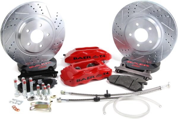 BAER BRAKES 4301411R BKCZ Brake System (13 Front Track4 Red 85 87 GM Y Body), 1 Pack