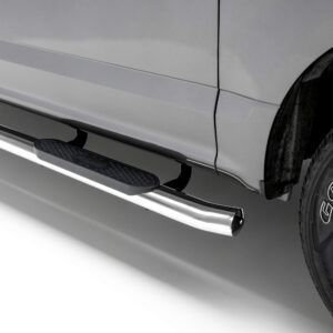 ARIES S224046 2 4 Inch Oval Polished Stainless Steel Nerf Bars, Select Chevrolet Silverado, GMC Sierra 1500, 2500, 3500 HD
