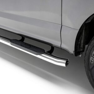 ARIES S224053 2 4 Inch Oval Polished Stainless Steel Nerf Bars, Select Chevrolet Silverado, GMC Sierra 1500, 2500, 3500 HD Crew Cab