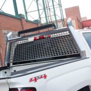 ARIES 1110207 AdvantEDGE Chrome Aluminum Truck Headache Rack Cab Protector, Select Ford F 250, F 350, F 450 Super Duty