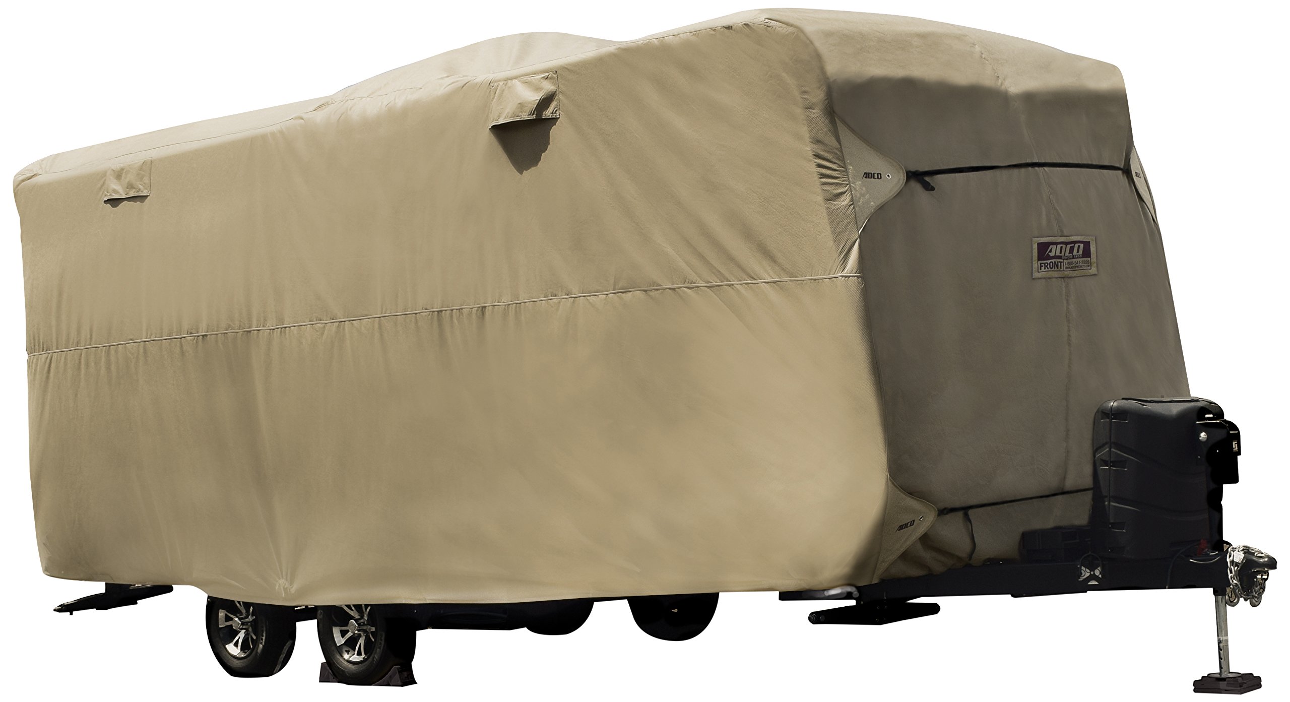 ADCO 74840 Storage Lot Cover for Travel Trailer RV, Fits 181 20, Tan