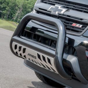 ARIES B35 4015 3 Inch Black Steel Bull Bar, No Drill, Select Chevrolet Colorado, GMC Canyon