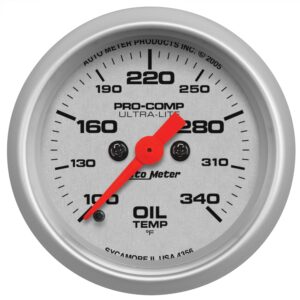Auto Meter 4356 Ultra Lite Electric Oil Temperature Gauge