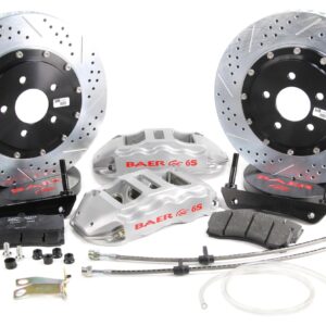 BAER BRAKES 4302136S BKCZ Brake System (14 Rear Extreme+ w/Park Brake Silver 99 14 GM 1500/SUV W/Rear Disc Brake), 1 Pack