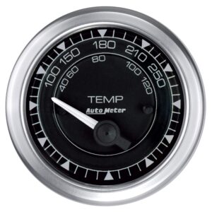 AutoMeter 8137 Gauge, Temp, 2 1/16, 250u00baf, Elec, Chrono