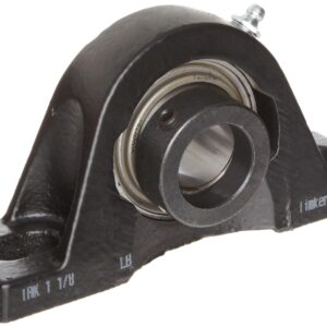 Timken TAK2 Pillow Block Bearing, 2 Bolt Holes, Relubricatable, Non Expansion, Cast Iron, Eccentric Locking Collar, Steel Insert, Inch, 2" Bore Diameter