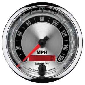 Auto Meter 1288 American Muscle 3 3/8 160 mph Electric Programmable Speedometer Gauge